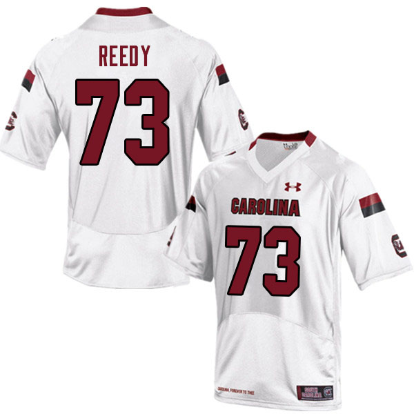 Men #73 James Reedy South Carolina Gamecocks College Football Jerseys Sale-White